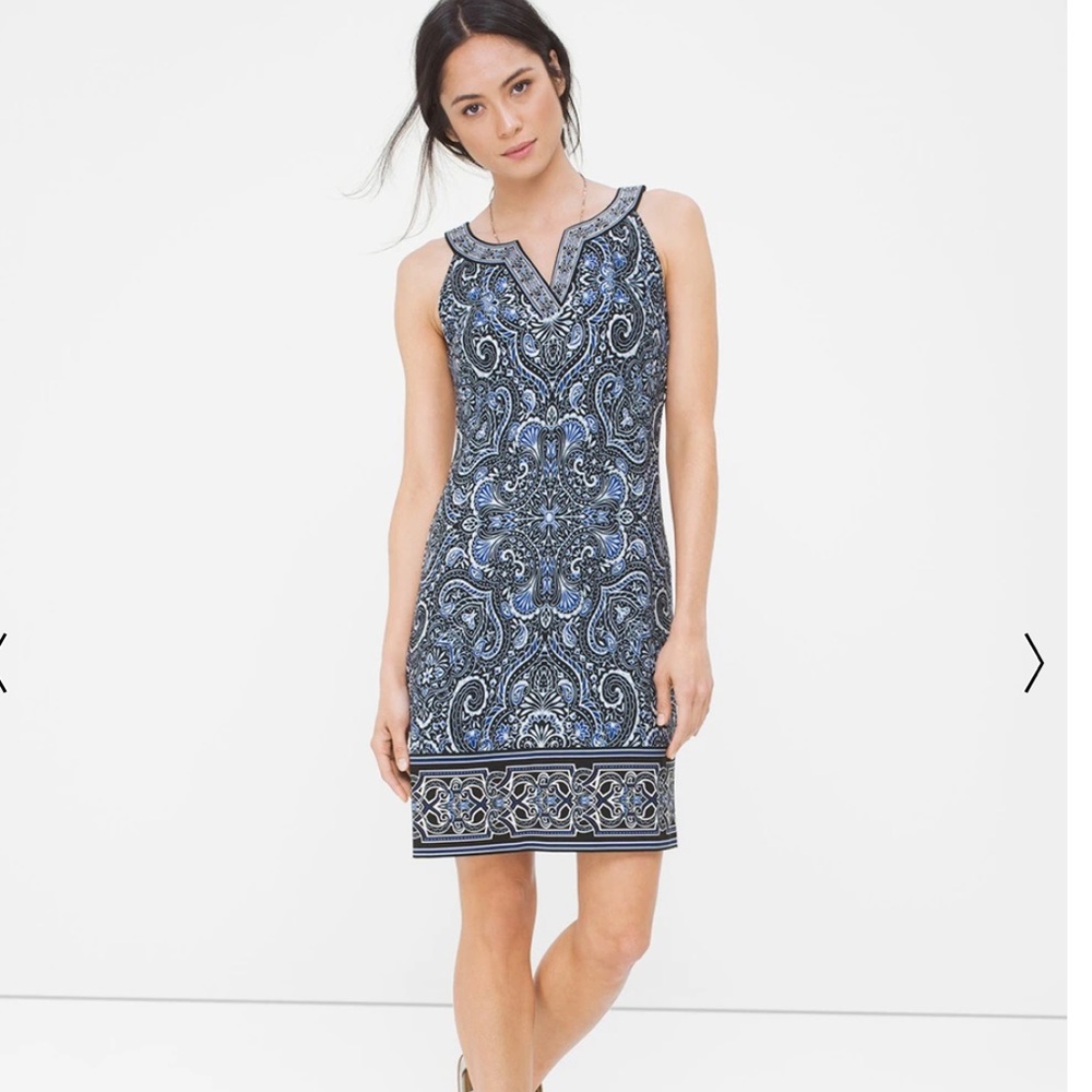 White House Black Market Paisley Print Mini Dress